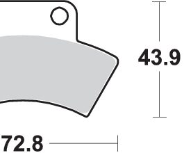Pastilla de freno SBS P717-ATS