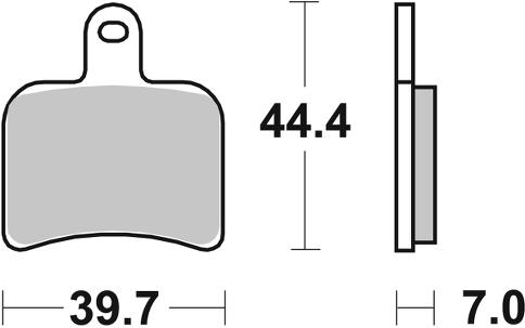 Pastilla de freno SBS P719-RST - Imagen 2