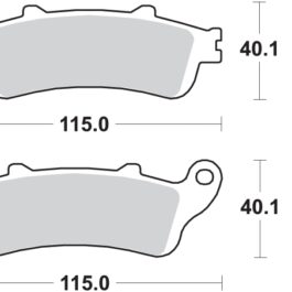 Pastilla de freno SBS P721-HF