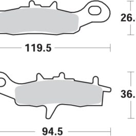 Pastilla de freno SBS P726-RSI