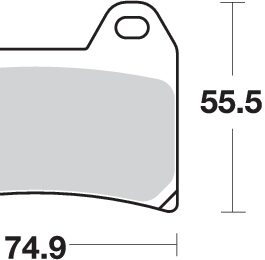 Pastilla de freno SBS P727-HF