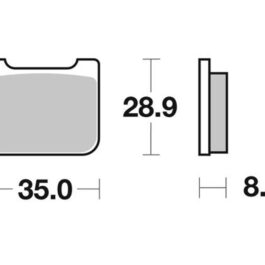 Pastilla de freno SBS P732-RQ