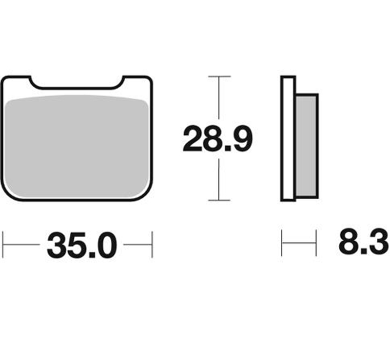 Pastilla de freno SBS P732-RQ - Imagen 2