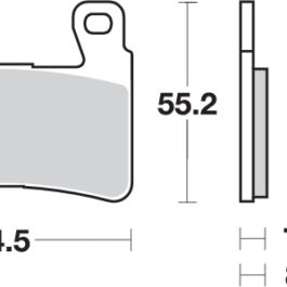 Pastilla de freno SBS P734-HF