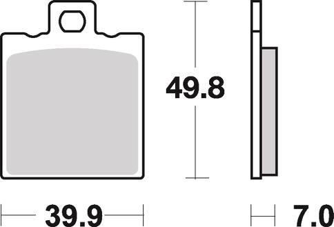 Pastilla de freno SBS P737-HCT - Imagen 2