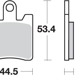 Pastilla de freno SBS P740-HS