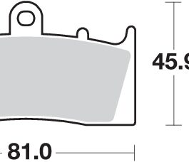 Pastilla de freno SBS P743-HS