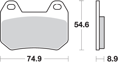 Pastilla de freno SBS P746-HF - Imagen 2