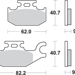 Pastilla de freno SBS P754-RSI
