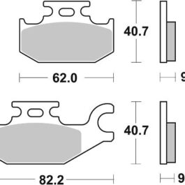 Pastilla de freno SBS P754-PSI