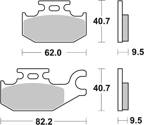 Pastilla de freno SBS P754-PSI - Imagen 2