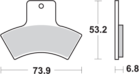 Pastilla de freno SBS P755-ATS - Imagen 2