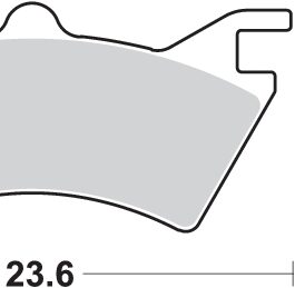 Pastilla de freno SBS P757-ATS
