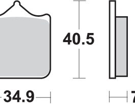 Pastilla de freno SBS P762-DC