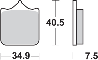 Pastilla de freno SBS P762-DC - Imagen 2