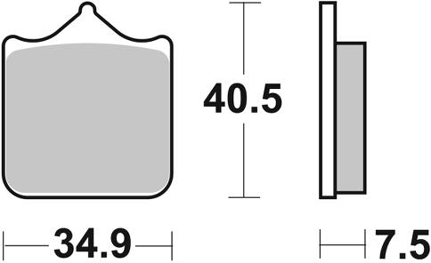 Pastilla de freno SBS P762-RST - Imagen 2