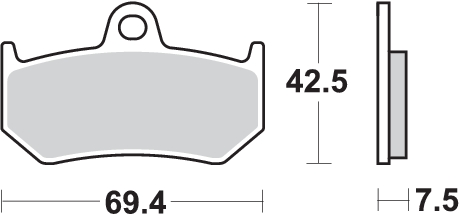 Pastilla de freno SBS P763-LS - Imagen 2