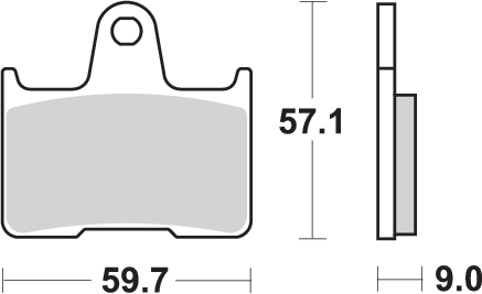 Pastilla de freno SBS P765-HF - Imagen 2