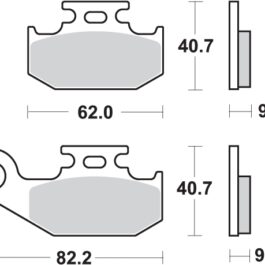 Pastilla de freno SBS P767-RSI