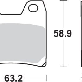 Pastilla de freno SBS P770-HF