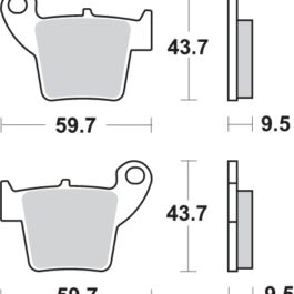 Pastilla de freno SBS P777-RSI