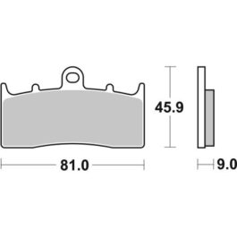 Pastilla de freno SBS P778-RST