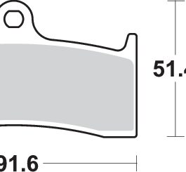 Pastilla de freno SBS P779-DC