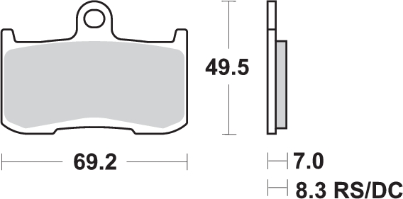 Pastilla de freno SBS P782-DC - Imagen 2