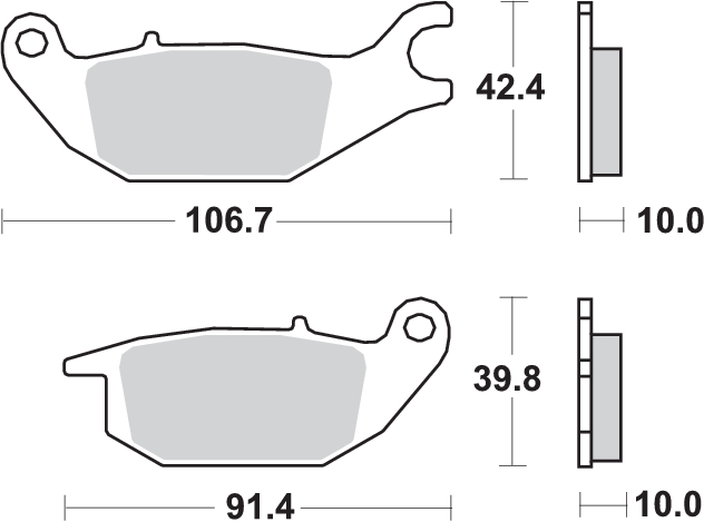 Pastilla de freno SBS P784-HF - Imagen 2