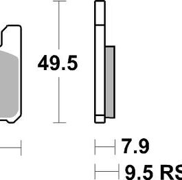 Pastilla de freno SBS P788-RST