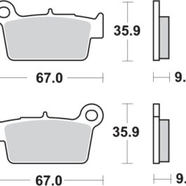 Pastilla de freno SBS P790-HF