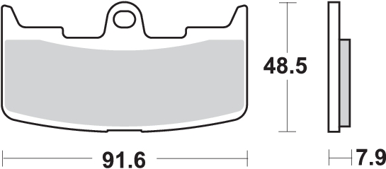 Pastilla de freno SBS P795-HS - Imagen 2