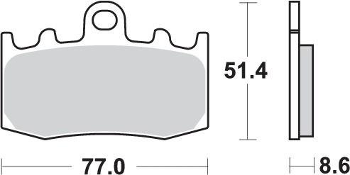 Pastilla de freno SBS P796-HF - Imagen 2