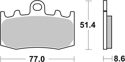 Pastilla de freno SBS P796-RST - Imagen 2