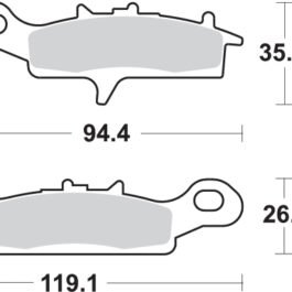 Pastilla de freno SBS P798-RSI