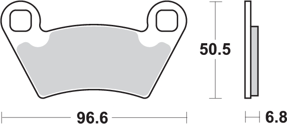 Pastilla de freno SBS P800-RSI - Imagen 2