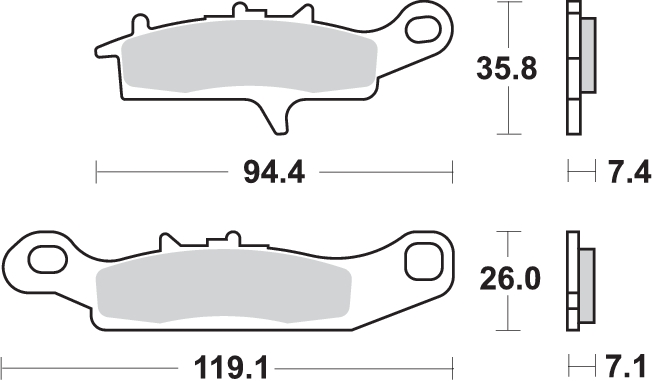 Pastilla de freno SBS P801-RSI - Imagen 2