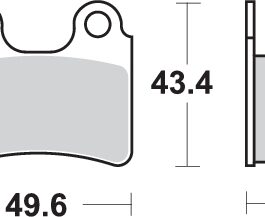 Pastilla de freno SBS P802-RSI