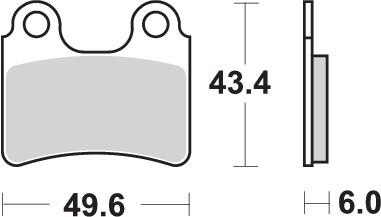 Pastilla de freno SBS P802-RSI - Imagen 2