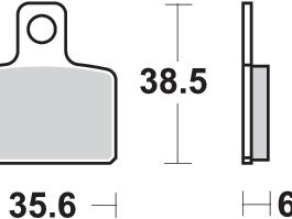 Pastilla de freno SBS P803-HF