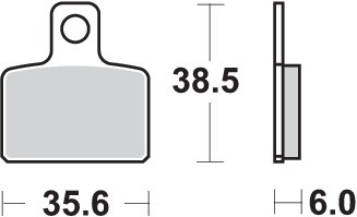 Pastilla de freno SBS P803-HF - Imagen 2