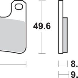 Pastilla de freno SBS P806-DC