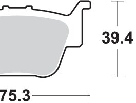 Pastilla de freno SBS P813-RSI