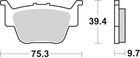 Pastilla de freno SBS P813-SI - Imagen 2