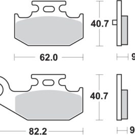 Pastilla de freno SBS P816-RSI