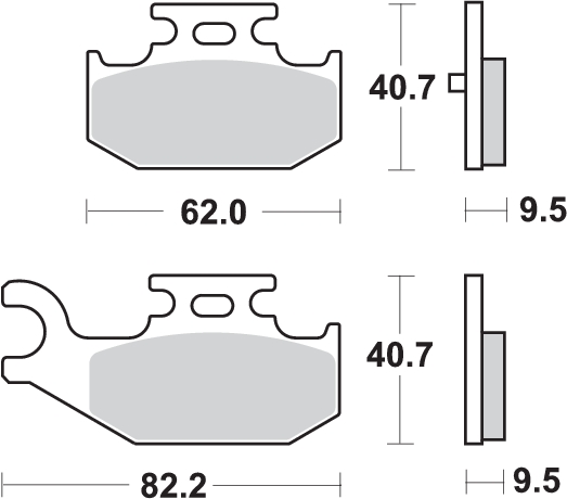 Pastilla de freno SBS P816-SI - Imagen 2