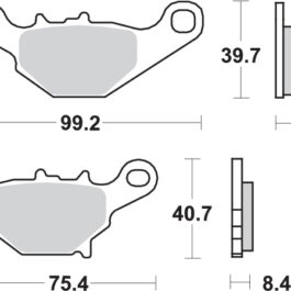 Pastilla de freno SBS P820-RSI