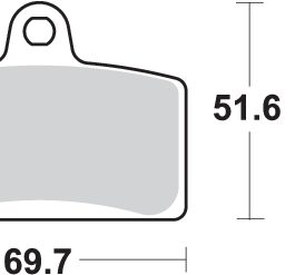 Pastilla de freno SBS P821-HS