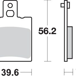Pastilla de freno SBS P824-HF