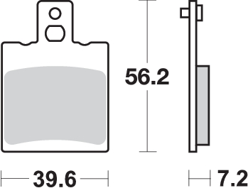 Pastilla de freno SBS P824-RQ - Imagen 2